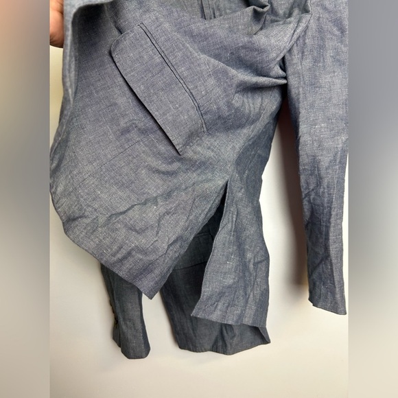 J.Crew LudLow Size 40s Mens Linen Sport Coat Blazer Gray Minimalist Old Money - Picture 5 of 16